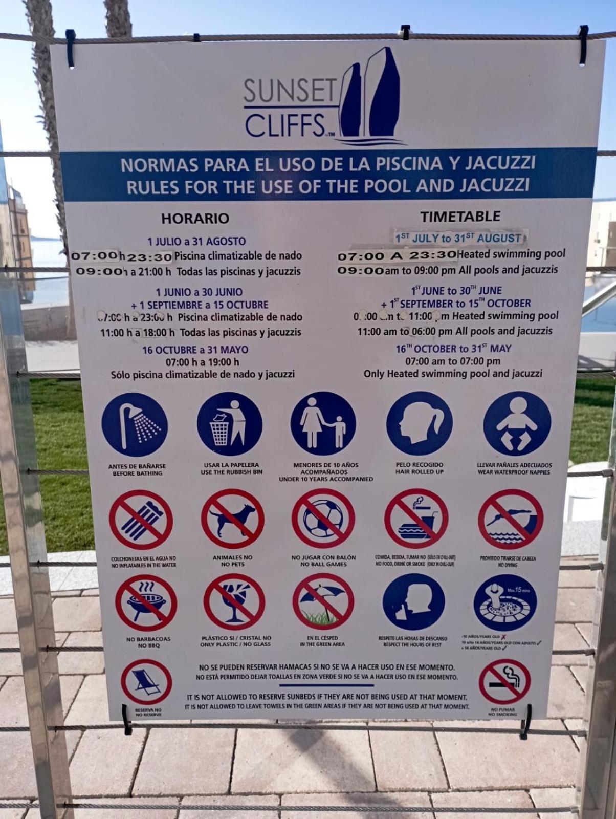 Sunset Cliffs Sea & Sky Apartments Benidorm Eksteriør billede